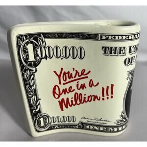 Vintage floral you’re one in 1 million flower vase Teleflora Made In Thailand